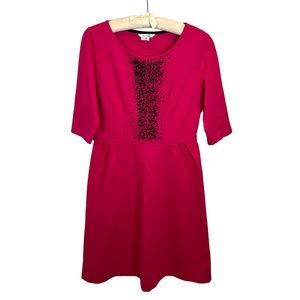 Boden Pink Fuchsia Beaded A-Line Isabella Dress